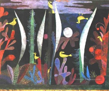  oiseau Peintre - Paysage avec des oiseaux jaunes Paul Klee